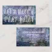 Speelflesje, gegraveerde mama afspeeldatum Kaart Contactkaartje (Voorkant / Achterkant)