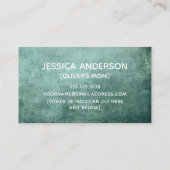 Speelflesje, Groene grasmuis Kaart afspeeldatum Contactkaartje (Achterkant)