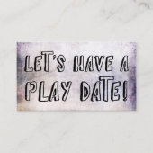 Speelflesje, Kaart voor gematigde spelen Contactkaartje (Voorkant)