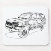 Speelgoed 4Runner gen3 1996+ Muismat (Voorkant)