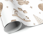  Speelgoed abacus, Rocking Horse, Blokken, Boat Cadeaupapier (Rol Hoek)