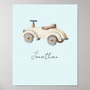 Speelgoed-auto Poster