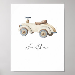 Speelgoed-auto Poster