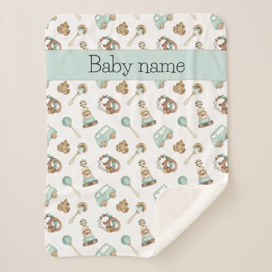  Speelgoed Baby Meisje of Boy Stroller Sherpa Deken (Voorkant)