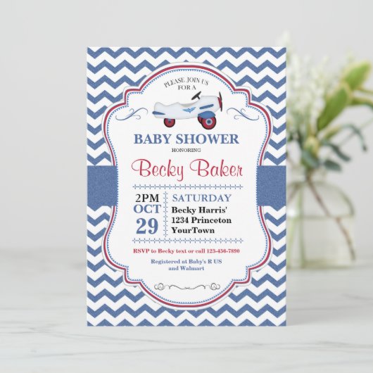  Speelgoed Baby shower Kaart (Staand voorkant)