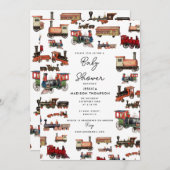  Speelgoed Baby shower van treinen Kaart (Voorkant / Achterkant)