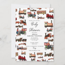  Speelgoed Baby shower van treinen Kaart