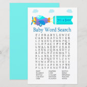 Speelgoed Baby shower Word Search Game (Voorkant / Achterkant)