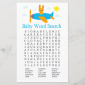 Speelgoed Baby shower Word Search Game (Voorkant)