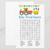 Speelgoed Baby shower Word Search Game (Voorkant / Achterkant)