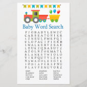 Speelgoed Baby shower Word Search Game (Voorkant)