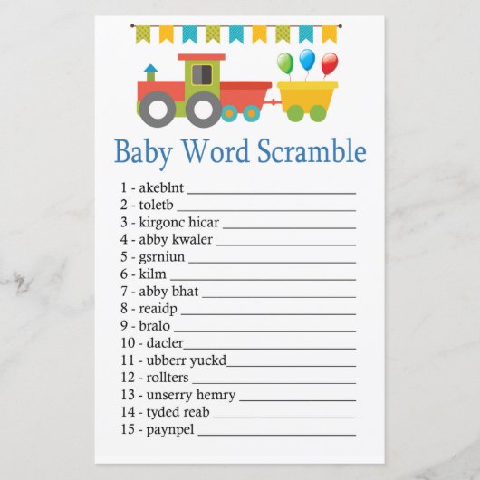 Speelgoed Baby-woordscramble (Voorkant)