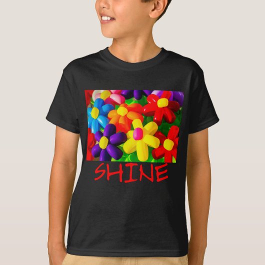 Speelgoed ballon bloemen t-shirt (Voorkant)
