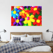 Speelgoed ballonbloemen canvas afdruk (Insitu (Slaapkamer))