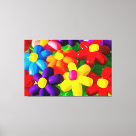 Speelgoed ballonbloemen canvas afdruk