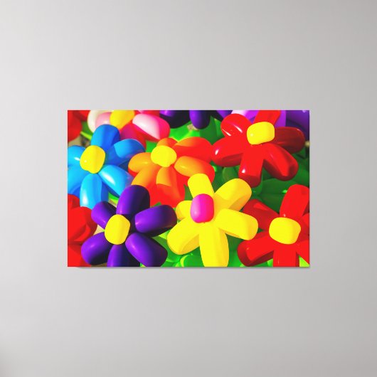 Speelgoed ballonbloemen canvas afdruk (Voorkant)