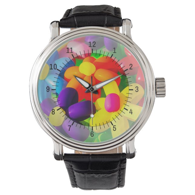 Speelgoed ballonbloemen horloge (Voorkant)