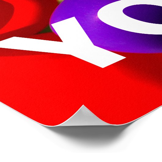 Speelgoed ballonbloemen poster (Hoek)