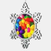 Speelgoed ballonbloemen tin sneeuwvlok ornament (Rechts)