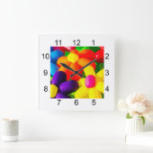 Speelgoed ballonbloemen vierkante klok (Huis)