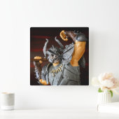 Speelgoed Barbarian ontworpen Vierkante Klok (Huis)