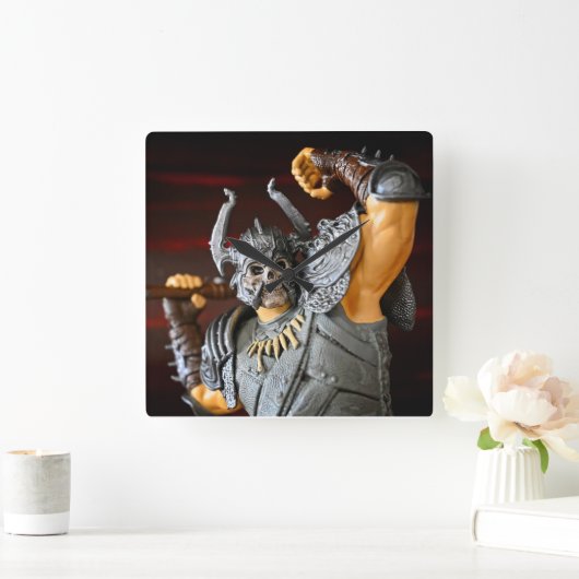 Speelgoed Barbarian ontworpen Vierkante Klok (Huis)