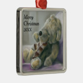 Speelgoed Beer pasta aangepast kerstjaar Metalen Ornament (Rechts)