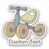 Speelgoed Bike Sticker (Voorkant)