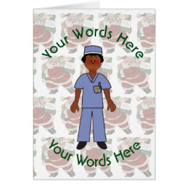 Speelgoed Black Vrouw Doctor, aangepast kerstfeest