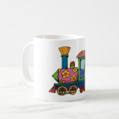 Speelgoed Bloem Trein Koffiemok (Voorkant links)