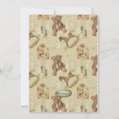  Speelgoed Bloemen Baby shower Kaart (Achterkant)