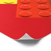 Speelgoed Blok Bouw Thema Verjaardagsfeest Poster (Hoek)