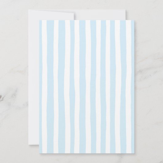 Speelgoed-blokken | Boy Baby shower Invitation Blu Kaart (Achterkant)