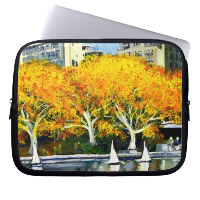 Speelgoed Boats in Park Electronics Bag Laptop Sleeve (Voorkant)