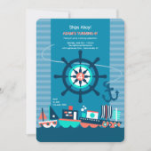 Speelgoed Boats Invitation Kaart (Voorkant)