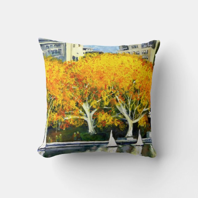 Speelgoed boten in de Park Pillow Kussen (Voorkant)