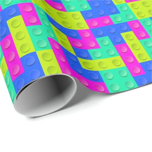 Speelgoed-bouwstenen Cadeaupapier (Rol Hoek)