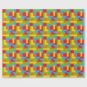 Speelgoed-bouwstenen Cadeaupapier (Vlak)