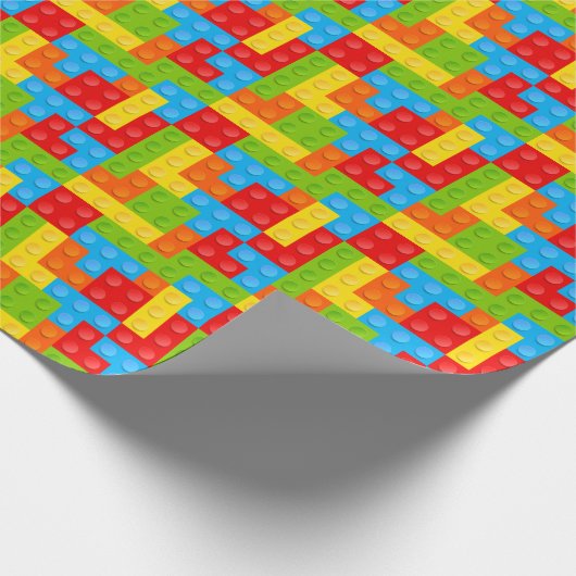 Speelgoed-bouwstenen Cadeaupapier (Hoek)