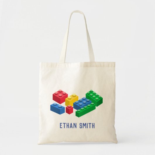 Speelgoed bouwstenen kleurrijke kinderen tote bag (Voorkant)