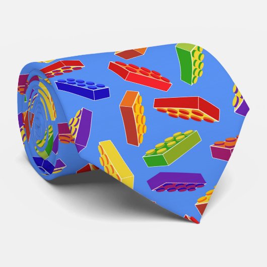 Speelgoed bouwstenen stropdas 4 leuke kerel (Opgerold)
