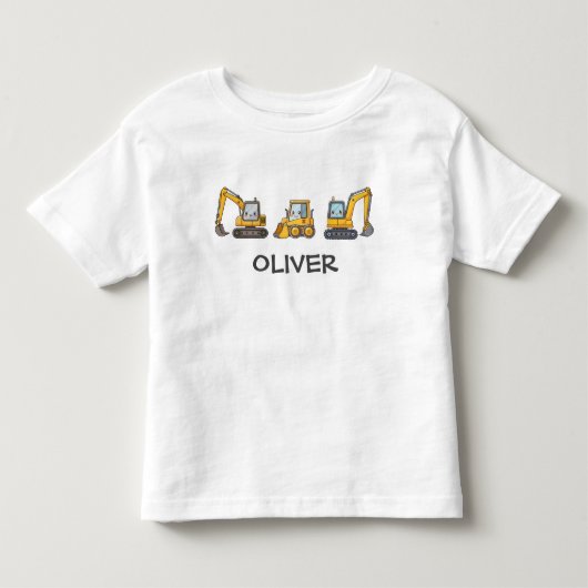 Speelgoed Bouwvoertuigen voor Jongens Kinder Shirts (Voorkant)