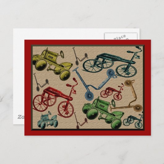  speelgoed briefkaart (Voorkant / Achterkant)