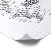 Speelgoed Building Brick 1961 Patent Art - Lined P Poster (Hoek)
