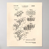 Speelgoed Building Brick 1961 Patent Art - Old Pep Poster (Voorkant)