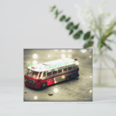  speelgoed bus briefkaart (Staand voorkant)