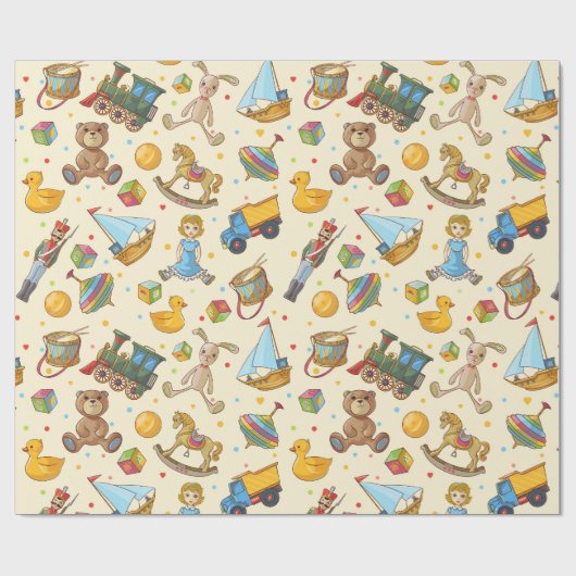  speelgoed cadeaupapier (Vlak)