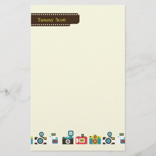 Speelgoed camera's - Aangepaste schrijfbenodigdhed Briefpapier (Voorkant)