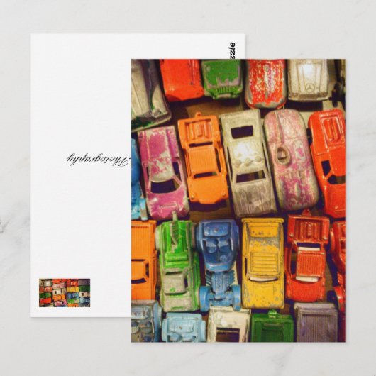 Speelgoed Car Junkyard Briefkaart (Voorkant / Achterkant)