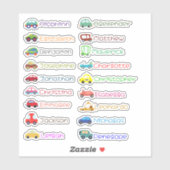 Speelgoed Cars Custom Meerdere Naam Stickers (Vel)